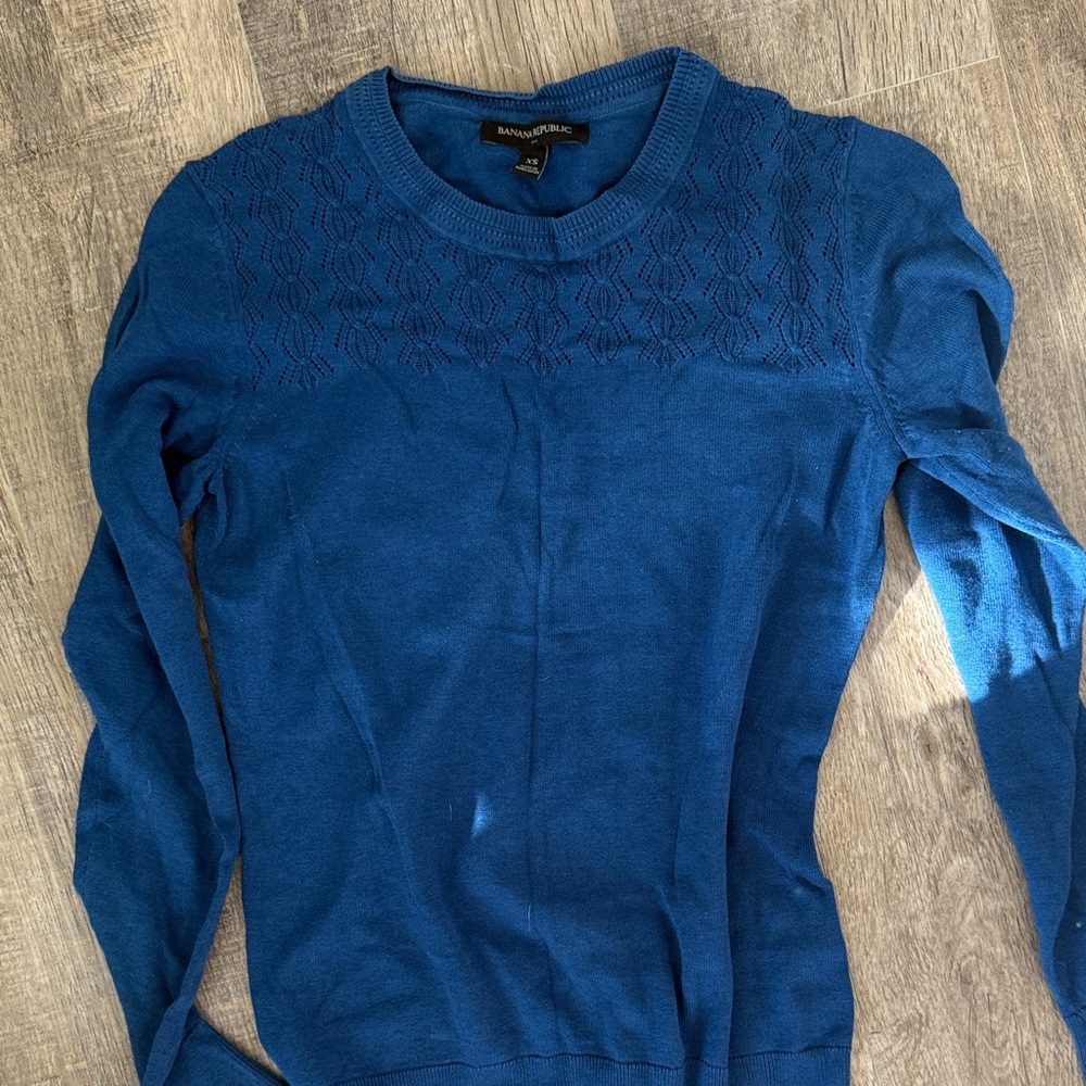 Banana Republic Royal Blue Knit Sweater